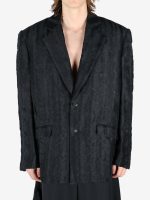 LOUIS GABRIEL NOUCHI - Men Wavy Jacquard Oversized Jacket