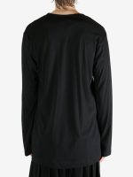 YOHJI YAMAMOTO POUR HOMME - Men Combed Single Jersey Basic LS Tee - Image 3