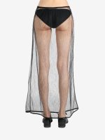 AMOMENTO - Women Sheer Lace Long Skirt - Image 3