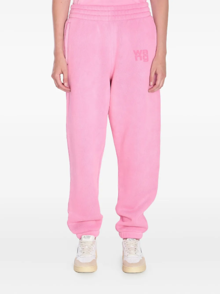 T BY ALEXANDER WANG - Women Essential Terry Classic Puff Paint Logo Sweatpants