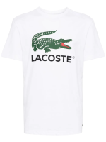 LACOSTE - Men Signature Print Cotton T-Shirt - Image 5