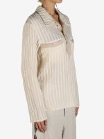 COMMUNS - Women Vintage Striped Long Sleeve Shirt - Image 2