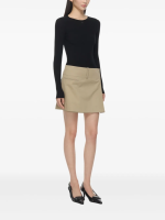 COURRÈGES - Women Lingerie Strap Rib Knit Sweater - Image 2
