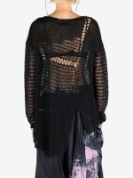 Y'S - Women Asymmetric Long Sleeve Top - Image 3