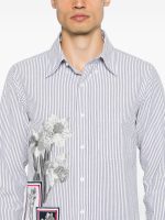 THOM BROWNE - Men Straight Fit L/S BD W/Satin Fill Stitch Flowers With Applique Shirt - Image 4