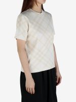 BURBERRY - Women Check Pattern T-Shirt - Image 2