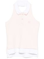 T BY ALEXANDER WANG - Women Layered Polo Mini Halter Top - Image 5