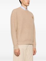 MAISON KITSUNE - Men Tonal Fox Head Patch Comfort Ribbed Jumper - Image 2