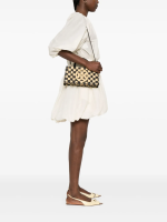 TORY BURCH - Women Ella Hand-Crocheted Checkered E/W Top Handle - Image 2