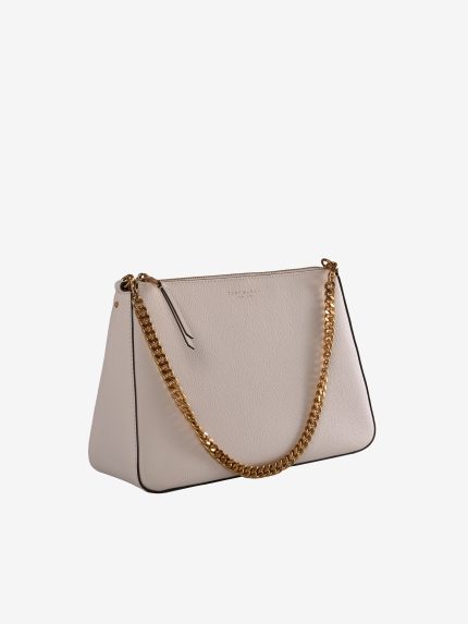 Tan bag, side view