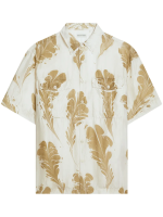 DRIES VAN NOTEN - Men Hand Printed Silk Shirt - Image 4