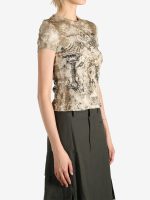 JEAN PAUL GAULTIER - Women Ribbed "Le Medaillon" T-Shirt - Image 2