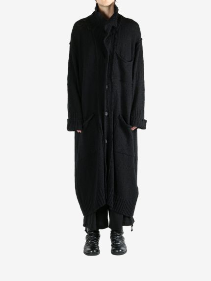 Black coat, full body view