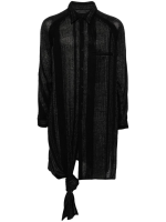 YOHJI YAMAMOTO POUR HOMME - Men M-Tied Hem Stripe B Shirt - Image 5