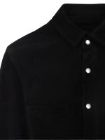 RICK OWENS - Men Suede Outershirt - Image 3