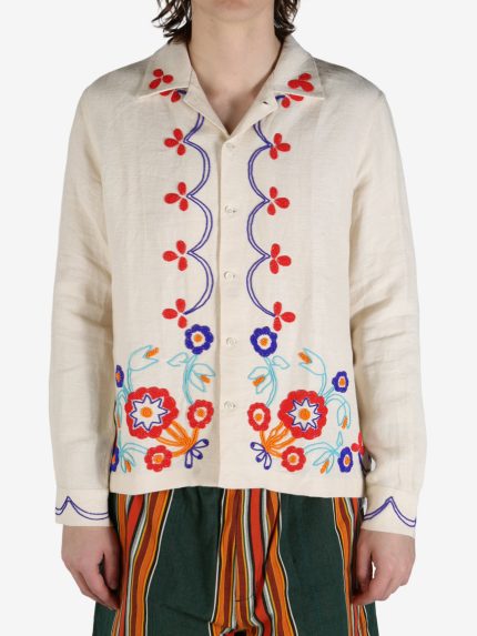 BODE - Men Beaded Garden Party Shirt