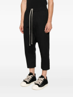RICK OWENS - Men Drawstring Cropped Trousers - Image 2