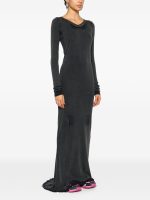 BALENCIAGA - Women LS Distressed Maxi Dress - Image 2