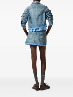 MIU MIU - Women Denim Cropped Jacket - Image 2