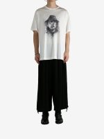 YOHJI YAMAMOTO POUR HOMME - Men Combed Single Jersey Short Slv T-Shirt - Image 4