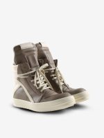 RICK OWENS - Women Scarpe In Pelle Geobasket Sneakers - Image 2