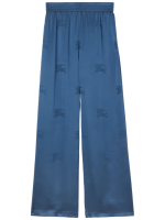 BURBERRY - Women Alex Silk Logo Pattern Trousers - Image 5