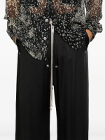 RICK OWENS - Men Wide Silk Bela Pants - Image 4