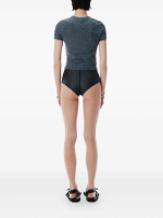 T BY ALEXANDER WANG - Women Jacquard Logo Baby Tee - Image 4