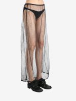 AMOMENTO - Women Sheer Lace Long Skirt - Image 2