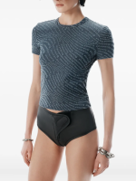 T BY ALEXANDER WANG - Women Jacquard Logo Baby Tee - Image 2