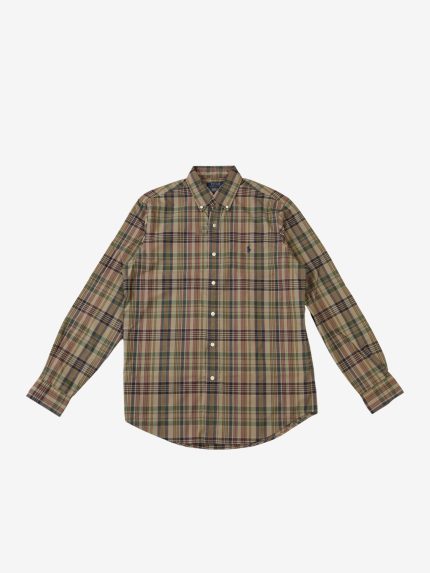 POLO RALPH LAUREN - Men Long Sleeve Performance Madras Sport Shirt