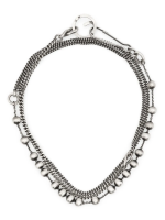 Silver necklace,front view