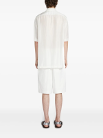 DRIES VAN NOTEN - Men Hand Printed Silk Shirt - Image 3