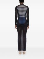 JEAN PAUL GAULTIER - Women Printed "Le Mâle" Mesh Long Dress - Image 3
