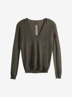 RICK OWENS - Women Knit V Neck Pullover - Image 5