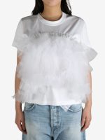 COMME DES GARCONS NOIR - Women Layered Nylon Tulle Skirt T-Shirt