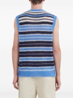 MARNI - Men Striped V-Neck Sweater Vest - Image 3