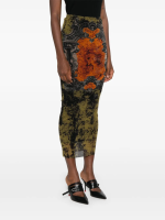 JEAN PAUL GAULTIER - Women Mesh "Médaillon" Long Skirt - Image 2