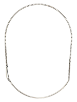 Silver necklace,front view