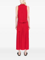 YOHJI YAMAMOTO - Women Long Draped Sleeveless Dress - Image 3
