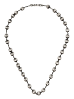 Silver necklace,front view