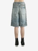 AMIRI - Men Crystal Bandana Denim Short - Image 3