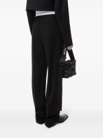 ALEXANDER WANG - Women Logo Elastic High Waisted Pleated Pant - Image 2