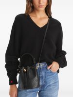 TORY BURCH - Women T Monogram Leather Mini Bucket Bag - Image 3