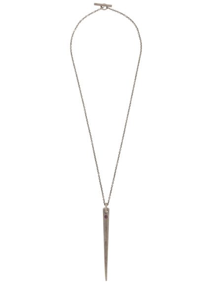 PARTS OF FOUR - Big Spike Necklace (0.5 CT, Single Ruby Slice, DA+RUB)