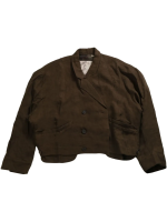 ZIGGY CHEN - Men Double Breasted Cropped Jacket - Image 4
