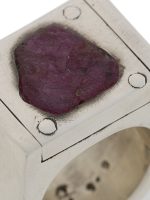 PARTS OF FOUR - Plate Ring Single (4.0 CT Ruby Slab, 17mm, PA+RUS) - Image 3
