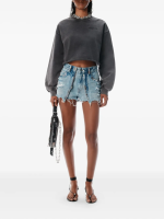 ALEXANDER WANG - Women Cropped Crewneck Sweatshirt - Image 2