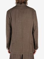 ZIGGY CHEN - Men Striped 3 Button Jacket - Image 4