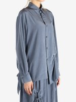 Y'S - Women Y-Circle Gathered BL Shirt - Image 2